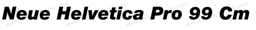 Neue Helvetica Pro 99 Cm Black字体转换